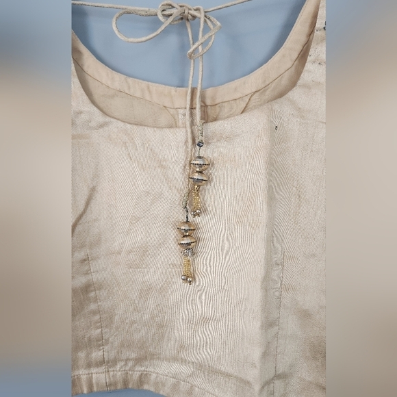 Gold silk sari blouse size xs - Picture 3 of 3